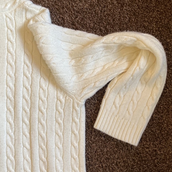 Josephine Chaus V-neck sweater comfy winter white size medium - Picture 4 of 8